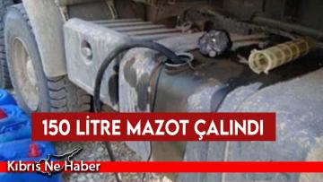 Park Halindeki Kamyondan Mazot Çalındı