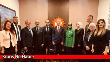 AK Parti Dış İlişkiler Heyeti UBP Genel Merkezi’ni ziyaret etti