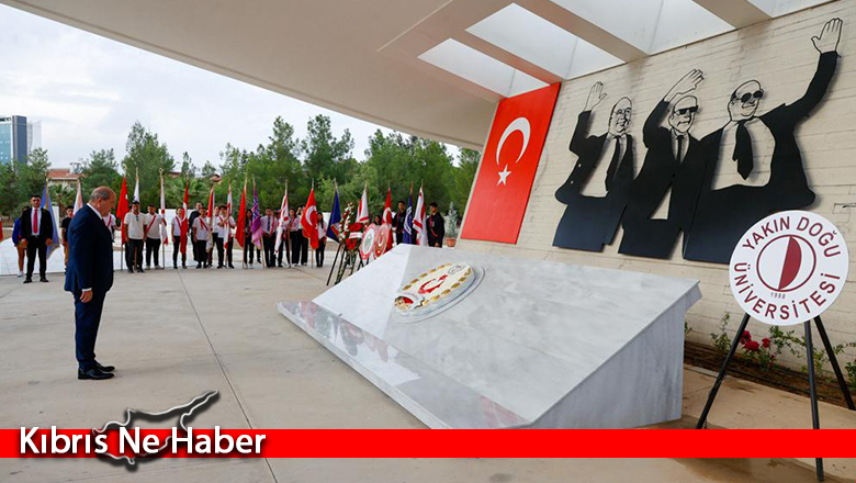 Kurucu Cumhurbaşkanı Denktaş’ın anıt mezarında tören düzenlendi