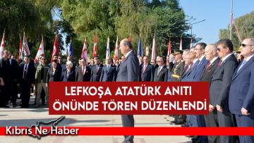 Lefkoşa Atatürk Anıtı önünde tören düzenlendi