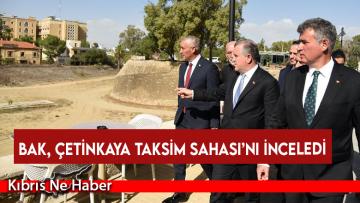 TC. Spor Bakanı Osman Bak, Çetinkaya Taksim Sahası’nı inceledi