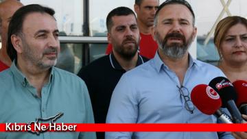 Ercan Sivil Havacılık İtfaiyesindeki eksikliklere dikkat çekmek için eylem yapıldı