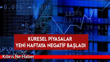 Küresel piyasalar yeni haftaya negatif başladı