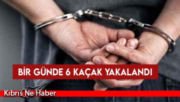 Ülkede izinsiz yaşam sürdüğü tespit edilen 6 kişi tutuklandı