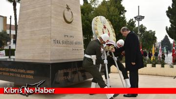 21-25 Aralık Şehitler Haftası nedeniyle Lefkoşa Şehitler Anıtı’nda tören düzenlendi