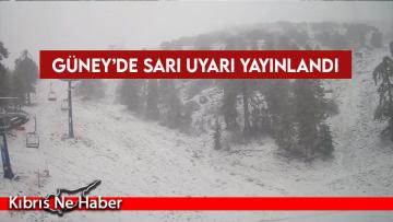 Güney’de sarı uyarı yayınlandı: Trodos’a kar veya sulu kar bekleniyor