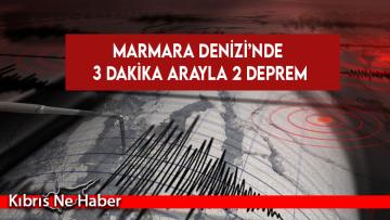 Marmara Denizi’nde 3 Dakika Arayla 2 Deprem