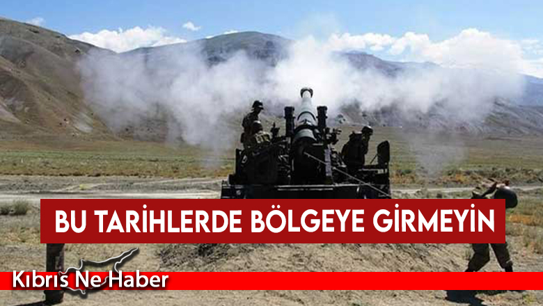 Mevlevi bölgesinde havan atışları yapılacak