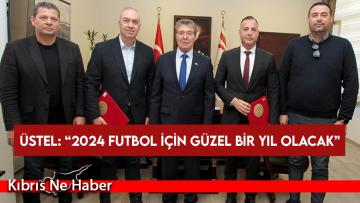 Başbakan Üstel, Spor Dairesi ile KTFF arasında imzalanan protokole şahitlik yaptı