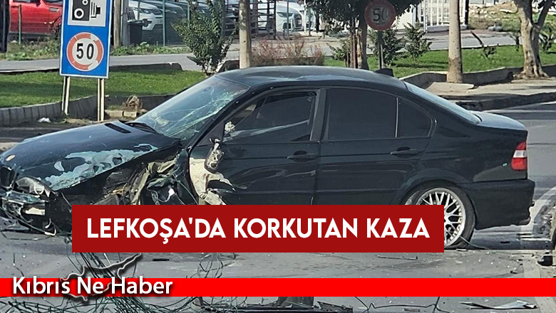 Yılın ilk gününde Lefkoşa’da meydana gelen kaza korkuttu…