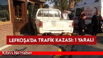 Lefkoşa’da trafik kazası: 1 yaralı