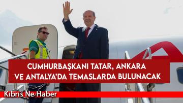 Cumhurbaşkanı Tatar, Ankara ve Antalya’da temaslarda bulunmak üzere adadan ayrıldı