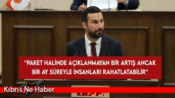 Solyalı: Paket halinde açıklanmayan bir artış ancak bir ay süreyle insanları rahatlatabilir