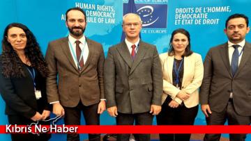 Meclis Heyeti Strasbourg’da Kıbrıs raportörü ile görüştü