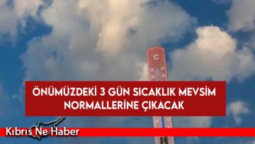 Meteoroloji Dairesi Müdürü Güneş: Önümüzdeki 3 gün sıcaklık mevsim normallerine çıkacak