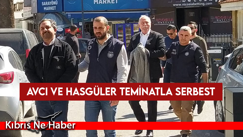 Avcı ve Hasgüler teminat ile serbest bırakıldı