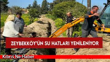 Zeybekköy’ün su hatları yenileniyor