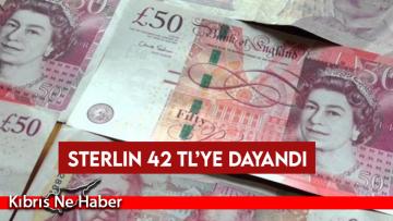 Sterlin 42 TL’ye dayandı