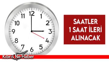 Yaz saati uygulamasına geçiliyor