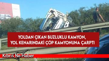 Lefkoşa-Gazimağusa Anayolu’nda kaza: 1 kişi yaralandı