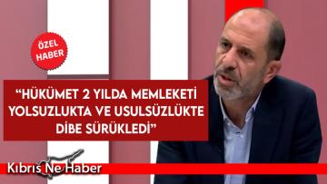 Özersay: Her alana sirayet etmiş bir kirlenme ile karşı karşıyayız