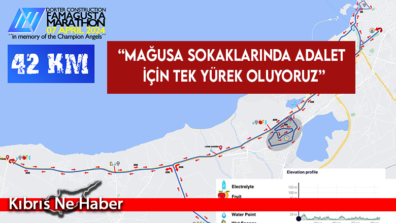 Dörter Mağusa Maratonu nedeniyle pazar günü bazı yollar trafiğe kapalı olacak