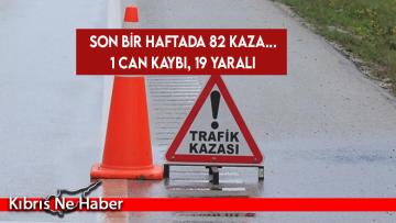 Son bir haftada 82 kaza… 1 can kaybı, 19 yaralı