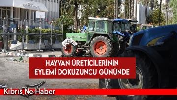 Hayvan üreticilerinin eylemi dokuzuncu gününde
