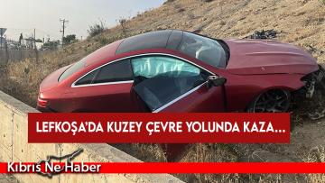 Alkollü sürücü direksiyon hakimiyetini kaybetti, beton bariyeri aştı, toprak sete çarptı!
