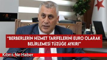 Olgun Amcaoğlu: Berberlerin hizmet tarifelerini Euro olarak belirlemesi tüzüğe aykırı