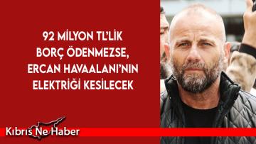 El-Sen, 92 milyon TL’lik borç cumaya kadar ödenmezse Ercan’ın elektriğini keseceğini duyurdu
