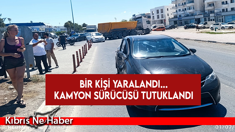 Direksiyon hakimiyetini kaybeden kamyon sürücüsü kazaya neden oldu…