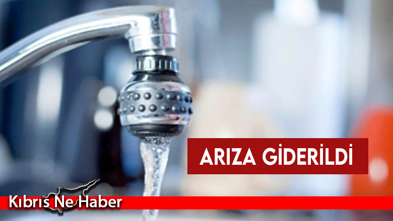 Su dağıtım şebekesindeki arıza giderildi