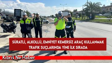 461 sürücü rapor edildi, 51 araçsa trafikten men edildi