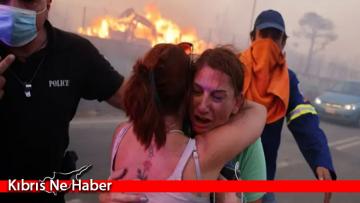 Yunanistan’da orman yangınları nedeniyle binlerce kişi tahliye ediliyor