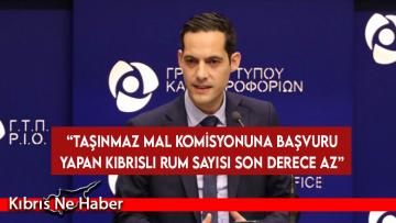Letimbiotis: Taşınmaz Mal Komisyonuna başvuru yapan Kıbrıslı Rum sayısı son derece az