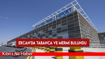 Ercan’da tabanca ve mermi bulundu