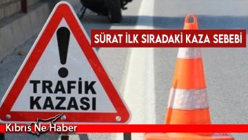 Sürat ilk sıradaki kaza sebebi