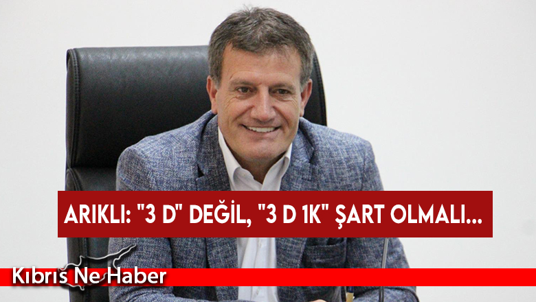 Bakan Arıklı’ndan Cumhurbaşkanı Tatar’a öneri…