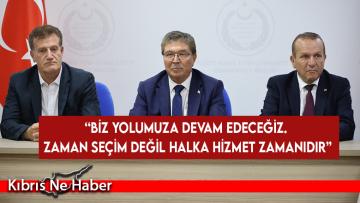 Üstel: “Biz yolumuza devam edeceğiz. Zaman seçim değil halka hizmet zamanıdır”