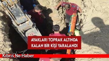 Kılıçarslan’da kazı çalışmasında toprak kayması…