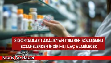 Sigortalılar 1 Aralık’tan itibaren sözleşmeli eczanelerden indirimli ilaç alabilecek