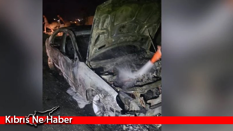 Pınarbaşı-Göçeri yolunda seyir halindeki araçta yangın…
