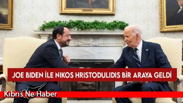 Joe Biden ile Nikos Hristodulidis bir araya geldi