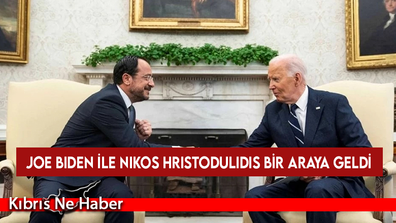 Joe Biden ile Nikos Hristodulidis bir araya geldi