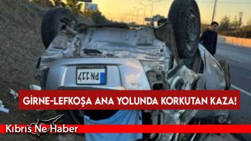 Direksiyon hakimiyetini kaybeden sürücü, toprak sete çarpıp takla attı!