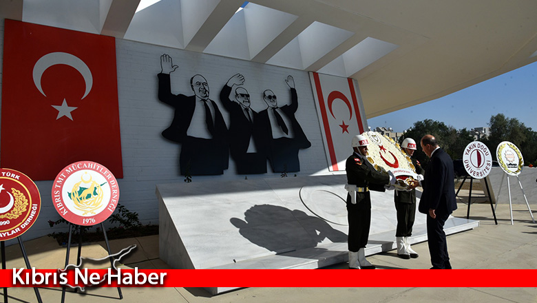 Kurucu Cumhurbaşkanı Denktaş’ın Anıt Mezarında tören düzenlendi