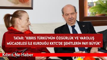 Cumhurbaşkanı Ersin Tatar, şehit ailelerini ziyaret etti