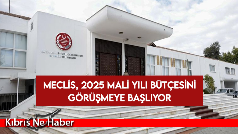Meclis, 2025 Mali Yılı Bütçesini Görüşmeye Başlıyor