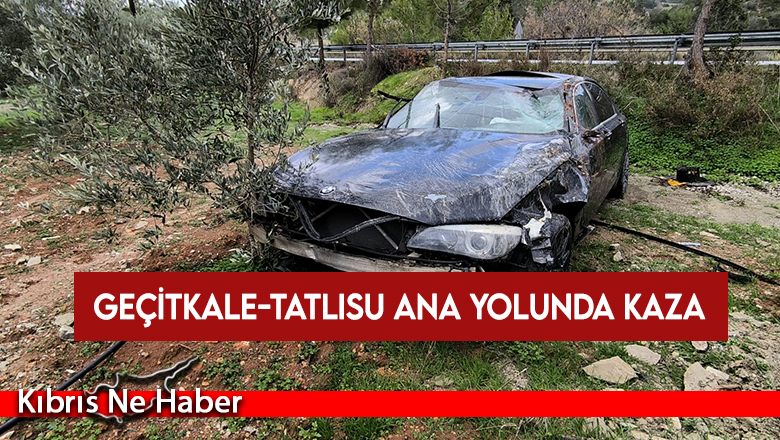 Yoldan çıkarak takla atan aracın sürücüsü yaralandı